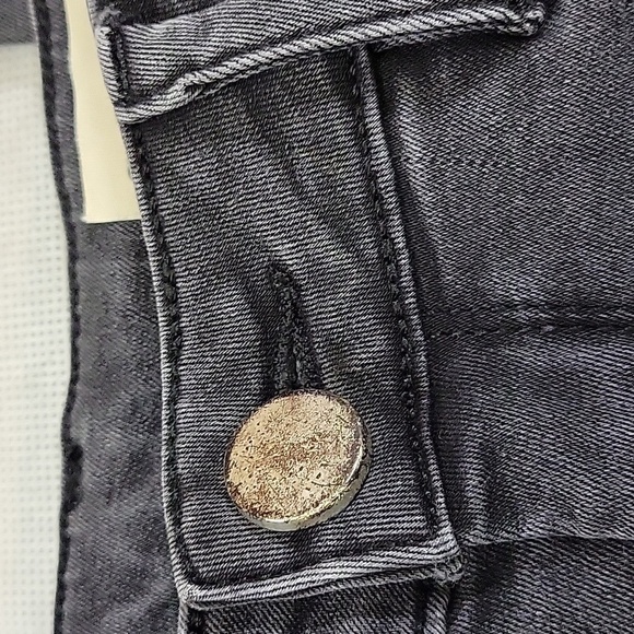 ASOS Slim Gray Black High Rise Denim Mom Jeans Size 28/30 - Picture 6 of 11